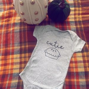 Fall cutie pie onesie!!! Handmade